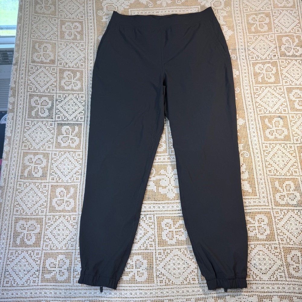 Lululemon Adapted State High Rise Pant Black Size 10 Tapered Zipper Cuff